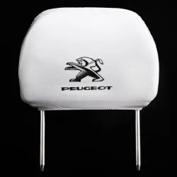 Чохли на підголівники білі Peugeot