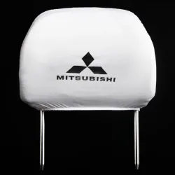 Чохли на підголівники білі Mitsubishi