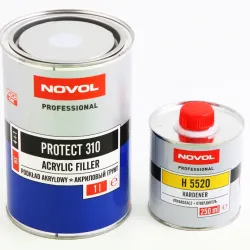 Грунт акриловий 4+1 "Novol" Protect 310 сірий 1л + затверджувач H5520 0.25л