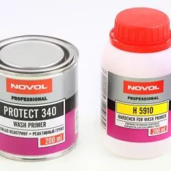 Грунт акриловий 1+1 "Novol" Protect 340 червоний 0.2л + затверджувач H5910 0.2л (реактивний)