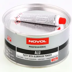 Шпатлівка з алюмінієвим пилом "Novol" Alu 1.80кг + затверджувач 0.045кг