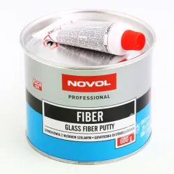 Шпатлівка зі скловолокном "Novol" Fiber 0.60кг + затверджувач 0.02кг