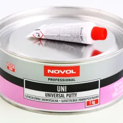 Шпатлівка універсальна "Novol" Uni 1.00кг + затверджувач 0.025кг