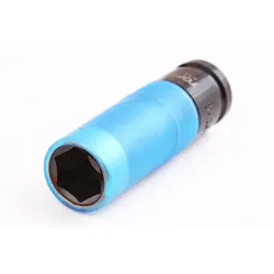 Головка 1/2" 6-гр. для шиномонтажу ударна подовжена 17 мм із захисною втулкою "Toptul" Pro-Series