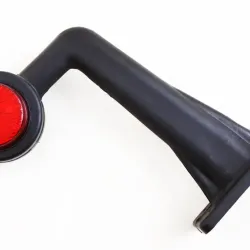 Ліхтар габаритний бічний кривий 19см LED червоний/білий