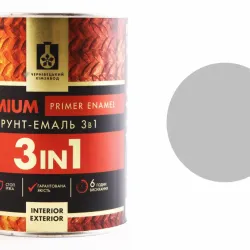 Емаль-грунт Premium 3в1 "ХімЗавод" сірий 0.9кг