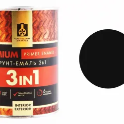 Емаль-грунт Premium 3в1 "ХімЗавод" чорний 0.9кг