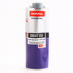 Антигравій під пістолет "Novol" Gravit 650 2в1 з герметиком 1.0л сірий