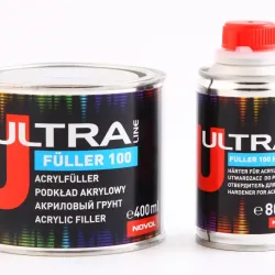 Грунт акриловий 5+1 "Novol" Ultra Line 100 сірий 0.4л + затверджувач 0.08л