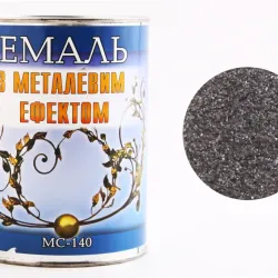 Емаль з металевим ефектом чорний 1.0кг
