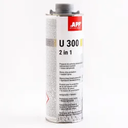 Антигравій під пістолет "APP" U300 2в1 з герметиком 1л сірий