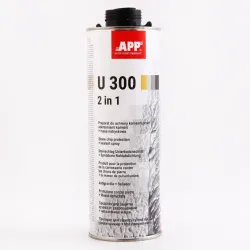 Антигравій під пістолет "APP" U300 2в1 з герметиком 1л чорний