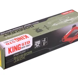 Домкрат ромб 2.0 т 115-400мм "King Std" (з гумкою)