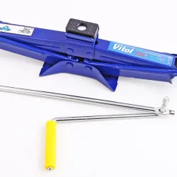 Домкрат ромб 1.5 т 100-390мм "Vitol" (з гумкою)