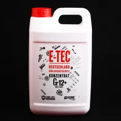 Рідина охолоджуюча антифриз червоний концентрат "E-Tec" 4.0 кг