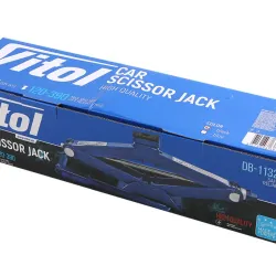 Домкрат ромб 2.0 т 120-390мм "Vitol" (з гумкою, посил. ручка)