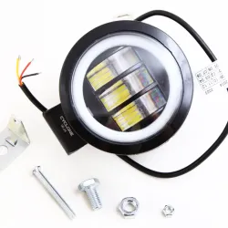Фара денного світла 90*104*50мм 30Вт 3 LED3030 10W/6000К + DRL (спрямований дальній)