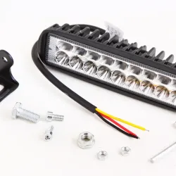 Фара денного світла 155*38*40мм 36Вт 18 LED3030/6000К білий/жовтий (спрямований дальній)