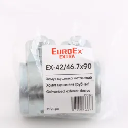 Хомут глушника Іном. трубний 42-46.7* 90мм "EuroEx"