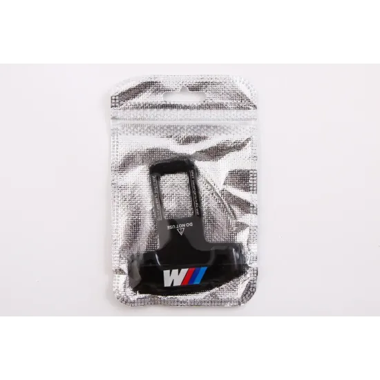 Застібка ременя безпеки заглушка метал. чорна BMW M