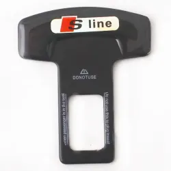 Застібка ременя безпеки заглушка метал. чорна S Line