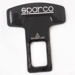 Застібка ременя безпеки заглушка метал. чорна Sparco