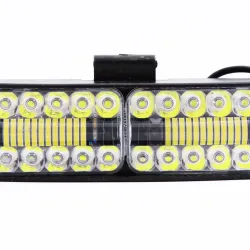 Фара денного світла 200*70*55мм 48Вт "HK" 48 LED/3000лм/6000К білий/синій (спрямований дальній)