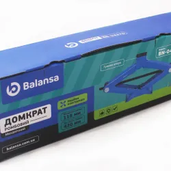 Домкрат ромб 1.5 т 115-420мм "Balansa" (з гумкою)