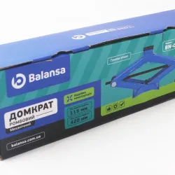 Домкрат ромб 1.5 т з тріскачкою 115-420мм "Balansa" (з гумкою)