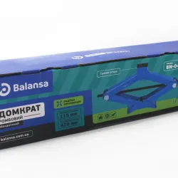 Домкрат ромб 2.0 т 115-420мм "Balansa" (з гумкою)