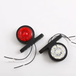 Ліхтар габаритний бічний чебурашка 7см LED червоний/білий (2 шт.)