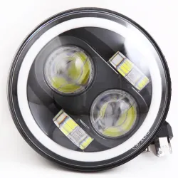 Оптика 2106 LED 4 лінзи з поворот. з радіатором + DRL