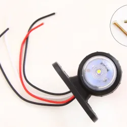Ліхтар габаритний бічний чебурашка 5см LED червоний/білий з кріпленням