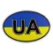 Наклейка UA Прапор України 9*13см