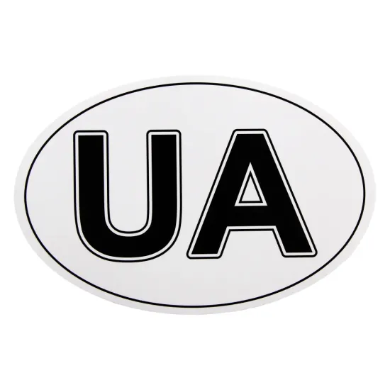 Наклейка UA 12*18см