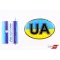 Наклейка UA силікон Прапор України 5*7см "Автограф"