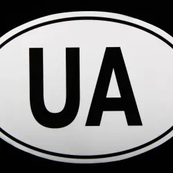 Наклейка UA 9*13см