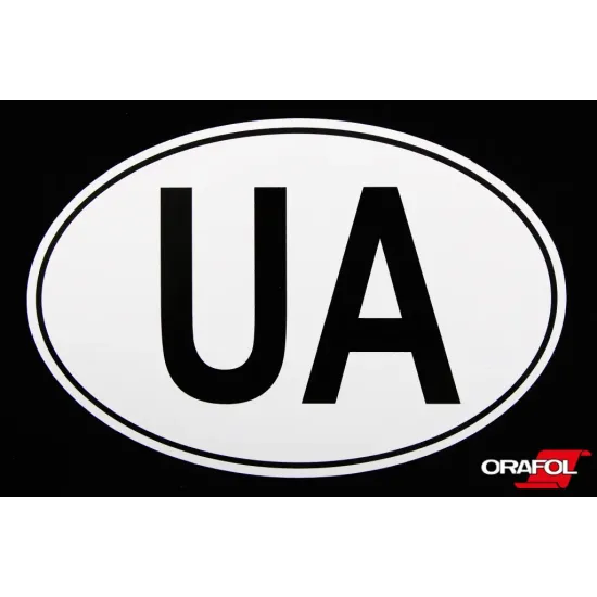 Наклейка UA 7*10см