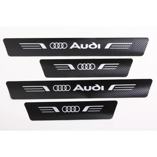 Захисна плівка на пороги Audi чорний карбон "Автограф" (4 шт.)