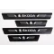 Захисна плівка на пороги Skoda чорний карбон "Автограф" (4 шт.)