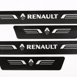 Захисна плівка на пороги Renault чорний карбон "Автограф" (4 шт.)