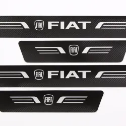Захисна плівка на пороги Fiat чорний карбон "Автограф" (4 шт.)
