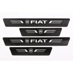 Захисна плівка на пороги Fiat чорний карбон "Автограф" (4 шт.)