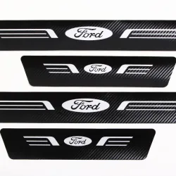 Захисна плівка на пороги Ford чорний карбон "Автограф" (4 шт.)
