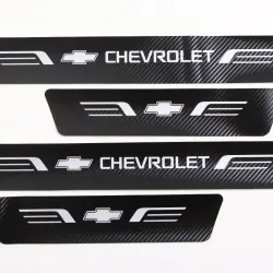 Захисна плівка на пороги Chevrolet чорний карбон "Автограф" (4 шт.)