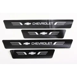 Захисна плівка на пороги Chevrolet чорний карбон "Автограф" (4 шт.)