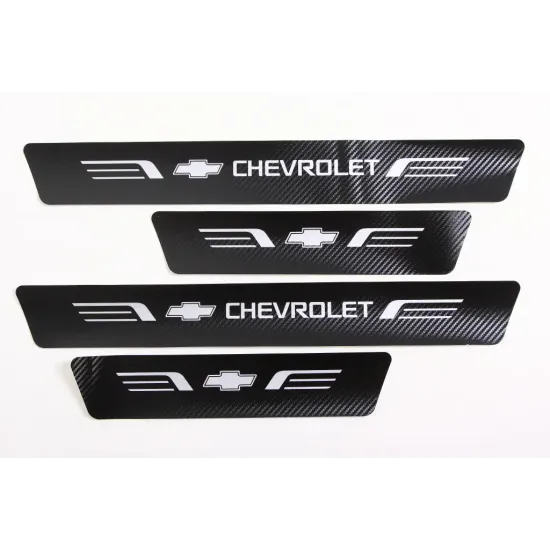 Захисна плівка на пороги Chevrolet чорний карбон "Автограф" (4 шт.)