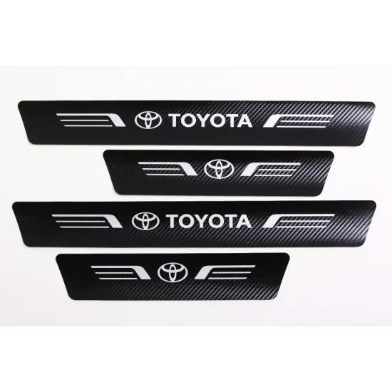 Захисна плівка на пороги Toyota чорний карбон "Автограф" (4 шт.)