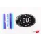 Наклейка EU силікон чорна 4*7см "Автограф"