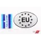 Наклейка EU силікон срібл. 6*8см "Автограф"